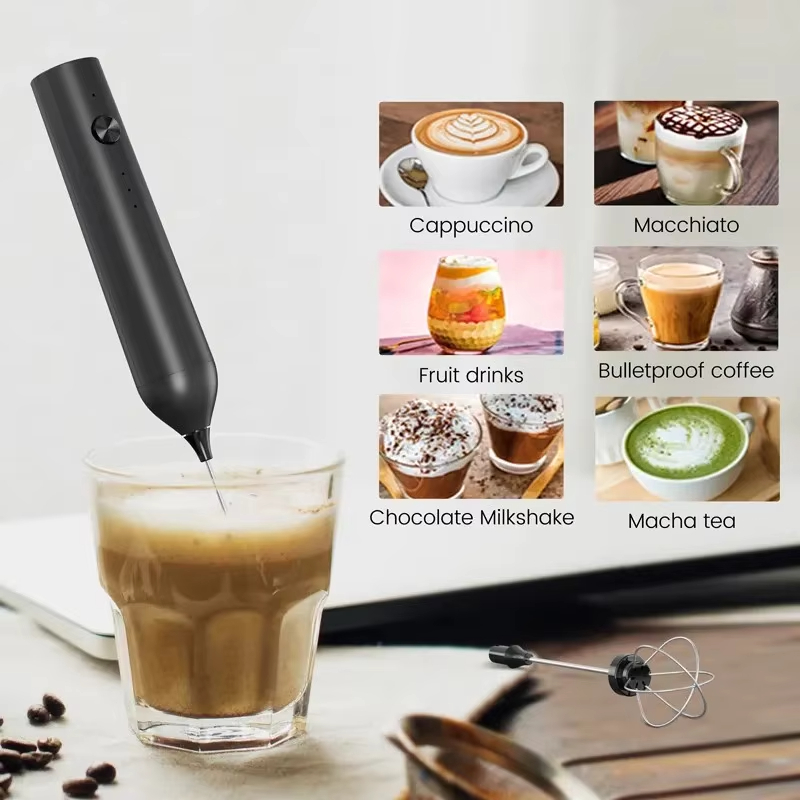 電動フォームメーカー ワイヤレス 3段階速度 コーヒーメーカ - Hand Mixer Electric のレビューと価格