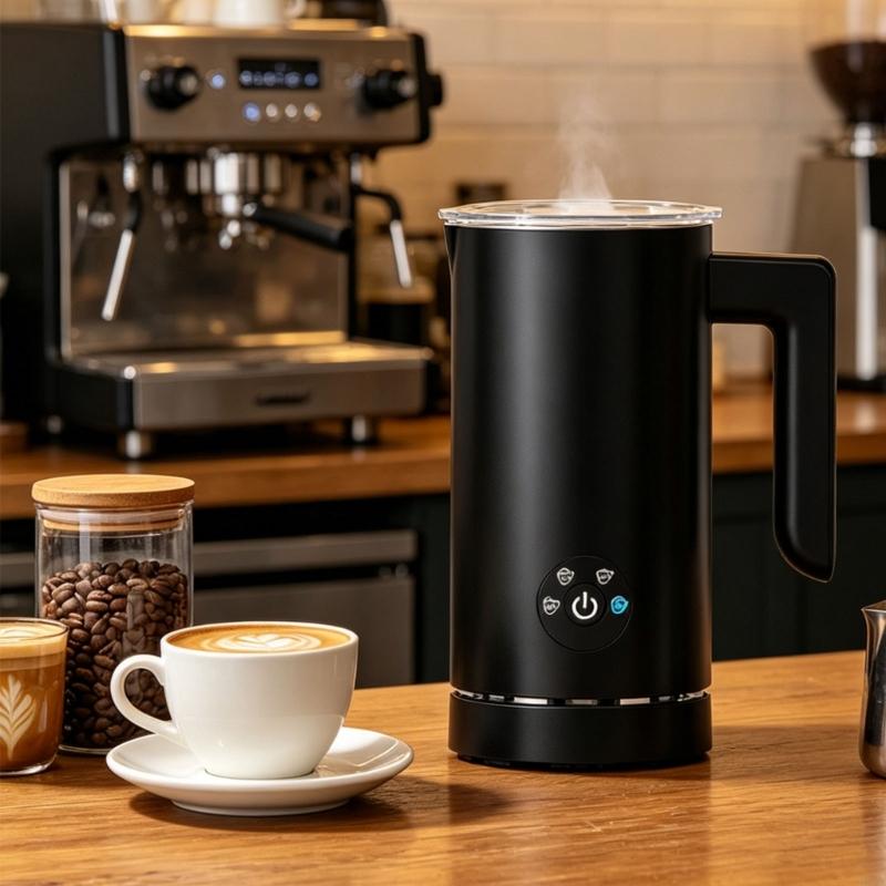 M6CB ポータブル電動ミルク泡立て器フォームメーカーステン - Milk Frother Automatic のレビューと価格