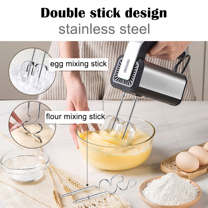 電動ハンドブレンダー ステンレス鋼 ミニ多機能ミキサー ホワ - Hand Mixer Electric のレビューと価格