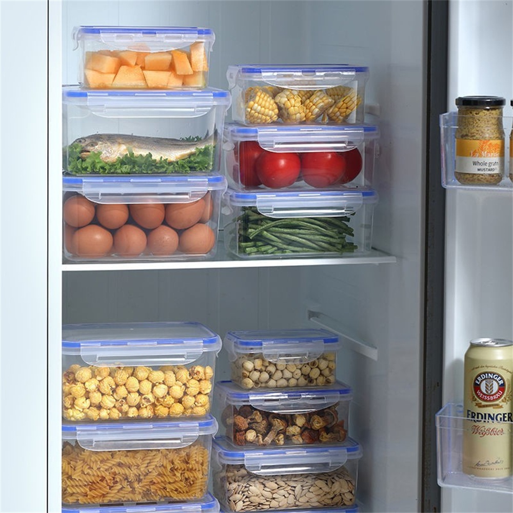 1/4パック食品保存容器 透明キッチン整理ボックス 蓋付き  - Kitchen Appliances Refrigerators のレビューと価格