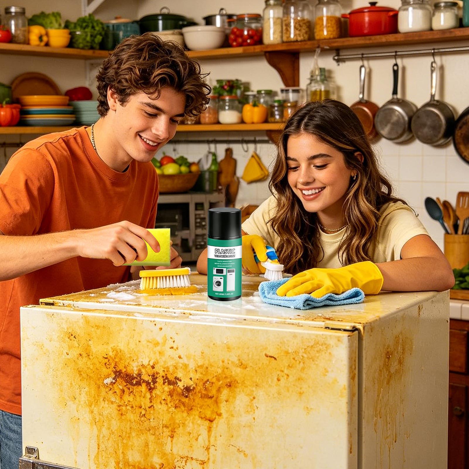 黄ばみ除去スプレー 100ML プラスチック光沢復元剤 スポ - Kitchen Appliances Yellow のレビューと価格