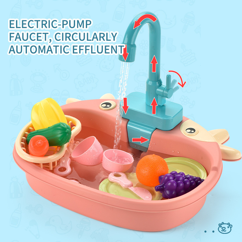 子供用キッチンシンクおもちゃ シミュレーション電動食器洗い機 - Kitchen Appliances Toys のレビューと価格