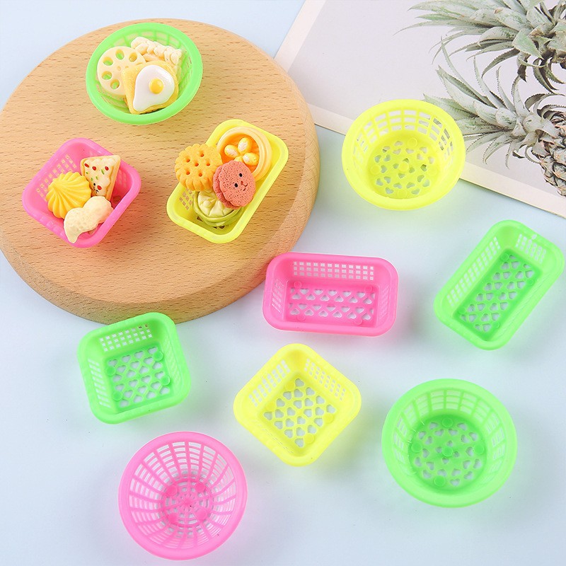 15個のミニチュアボックストレイ、ドールハウスミニバスケット - Kitchen Appliances Toys のレビューと価格