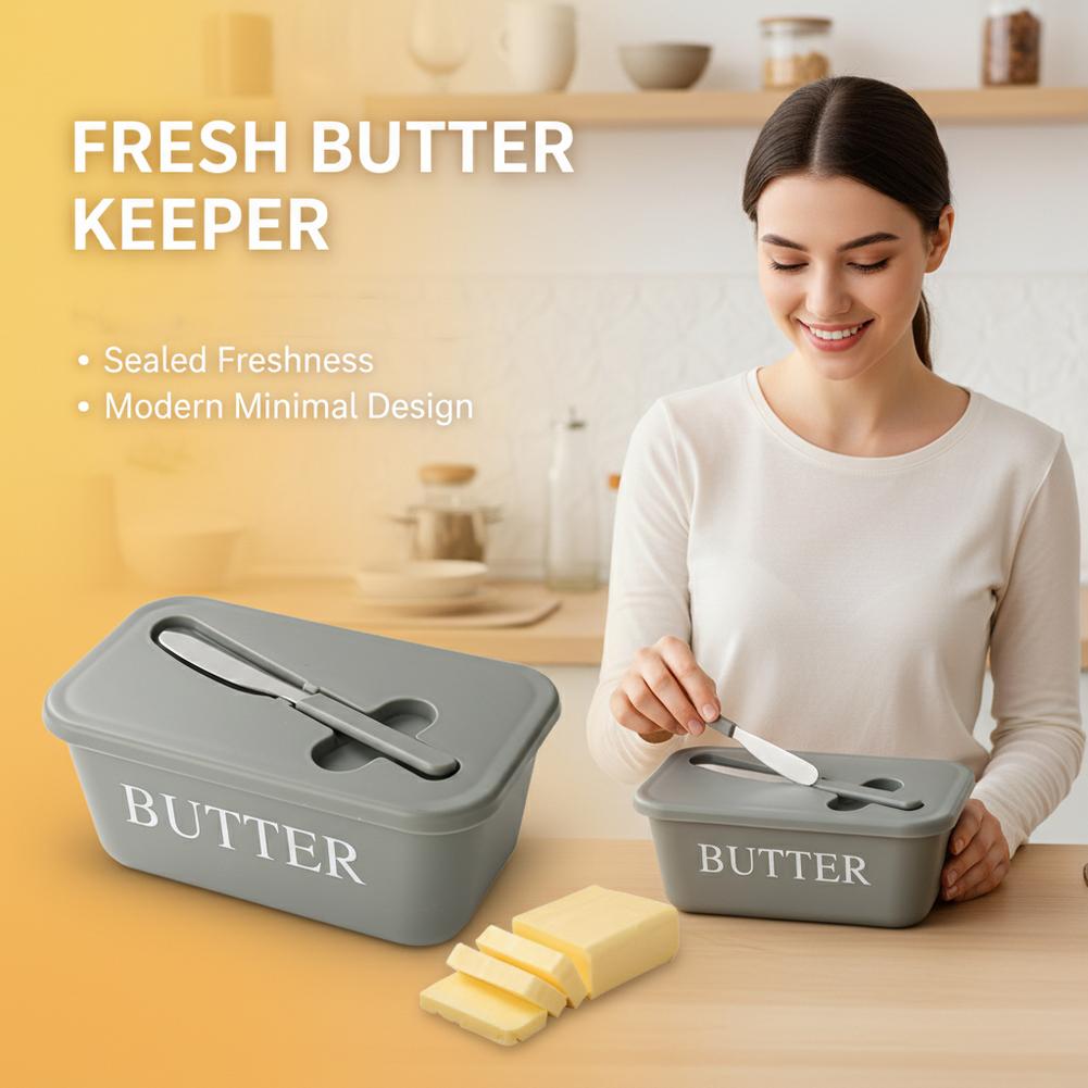 蓋とスプレッダー付きPPバターディッシュ、冷蔵庫用気密バター - Kitchen Appliances Refrigerators のレビューと価格