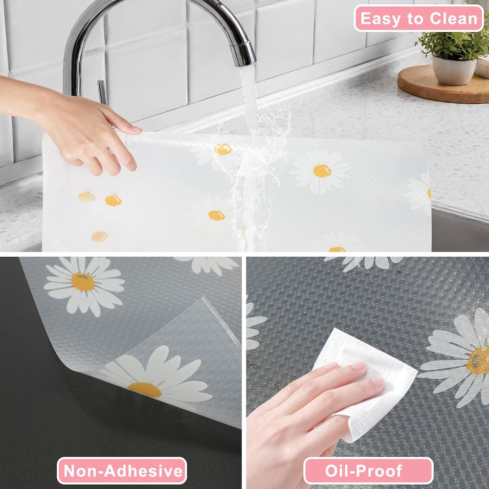 1 ロール EVA キッチンキャビネットライナー非粘着性防水 - Kitchen Appliances Refrigerators のレビューと価格